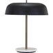 Duara 19 inch 40.00 watt Matte Black / White Table Lamp Portable Light